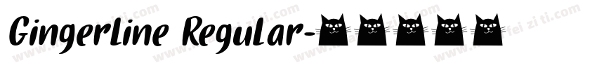 Gingerline Regular字体转换